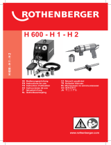 Rothenberger Hydraulik-Expanderanlage H 600 Manuale utente