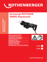Rothenberger Electric saw Universal ROTIGER VARIO Electronic Manuale utente