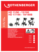 Rothenberger High-pressure drain cleaner HD 19/180 B Manuale utente
