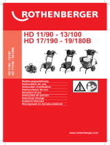 Rothenberger High-pressure drain cleaner HD 19/180 B Manuale utente