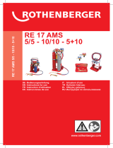 Rothenberger Three-gas welding system RE 17 AMS 5 + 10 Manuale utente