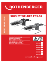Rothenberger Socket welding device ROWELD P 63 S-6 Sword Manuale utente