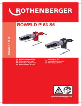Rothenberger Socket welding device ROWELD P 63 S-6 Sword set Manuale utente