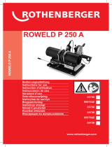 Rothenberger ROWELD P 250A Kunststoffrohr-Schweißmaschine Manuale utente