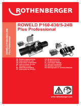 Rothenberger Kunststoffrohr-Stumpfschweißmaschine P 160B Manuale utente