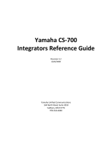 Yamaha CS-700 Guida utente