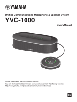 Yamaha YVC-1000 Manuale utente