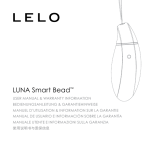Sharper Image Lelo Luna Smart Bead Personal Massager Manuale del proprietario