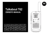 Motorola Talkie Walkie Twin Pack T62 Bleu Manuale utente