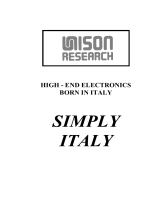 Unison Research Simply Italy Manuale utente