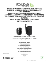 Ibiza Sound DRAAGBAAR STAND-ALONE PA SYSTEEM 8/20CM MET USB/SD, 1 x VHF MICROFOON & BLUETOOTH (HYBRID8VHF-BT) Manuale del proprietario