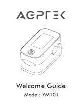 AGPtek YM101 Fingertip Pulse Oximeter Manuale del proprietario