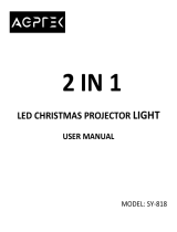 AGPtek SY-818 LED Christmas Projector Light Manuale utente