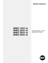 RCF 4PRO 2031-A Manuale del proprietario