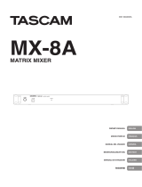 Tascam MX-8A Manuale utente