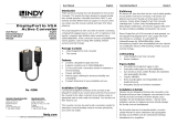 Lindy DisplayPort 1.2 to VGA Active Converter Manuale utente