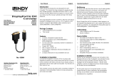 Lindy DisplayPort 1.2 to DVI Converter Manuale utente