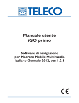 Teleco M-DVD5566 TRUCK: SOFTWARE NAVIGAZIONE iGo Primo per SISTEMA MULTIMEDIA Manuale utente