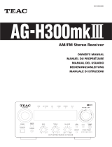 TEAC AG-H300MKIII Manuale del proprietario