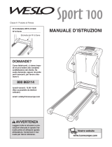 Weslo Sport 100 Treadmill Manuale D'istruzioni