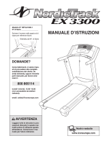 NordicTrack Ex 3300 Treadmill Manuale D'istruzioni