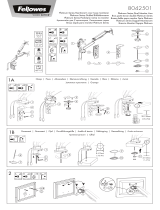 Fellowes PLATINUM SERIES DUAL MONITOR ARM (CRC80425) Manuale utente