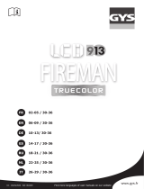 GYS LCD FIREMAN 9-13 TRUE COLOR HELMET Manuale del proprietario