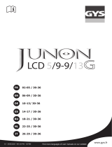 GYS HELMET LCD JUNON 5/9-9/13 G RED Manuale del proprietario