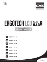 GYS LCD ERGOTECH 5-9/9-13 SILVER TRUE COLOR Manuale del proprietario