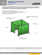 GYS WELDING CABIN OPTICAB 240.G - GREEN T9 (4 screens 2.4x1.8m) Scheda dati