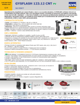 GYS GYSFLASH 123.12 CNT FV (Cables 5m) Scheda dati