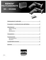 GYS POLYCARBONATE RENOV (INCLUDING POLISHING) Manuale del proprietario