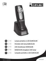 Toparc PORTABLE LED SUNCOLOR 1 LAMP Manuale del proprietario