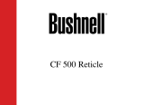 Bushnell CF 500 Reticle Manuale utente