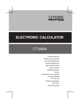 Citizen CT-666N Manuale utente