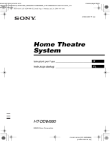 Sony HT-DDW880 Manuale del proprietario