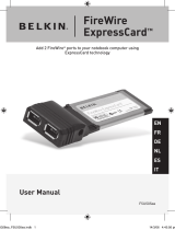 Belkin CARTE EXPRESSCARD FIREWIRE #F5U505EA Manuale del proprietario