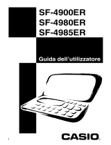 Casio SF-4900ER Manuale del proprietario