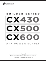 Corsair BUILDER CX600 Manuale del proprietario