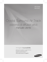 Samsung CRYSTAL SURROUND AIR TRACK HW-D451 Manuale utente