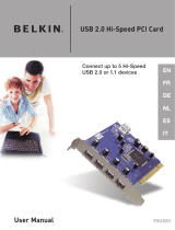 Belkin CARTE PCI USB 2.0 5 PORTS #F5U220VEA1 Manuale utente