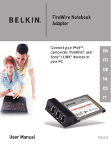 Belkin ADAPTATEUR FIREWIRE POUR ORDINATEUR PORTABLE #F5U513VEA1 Manuale del proprietario