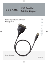 Belkin ADAPTATEUR D'IMPRIMANTE PARALLÈLE USB #F5U002F Manuale del proprietario