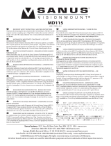 Sanus MD115 Manuale del proprietario