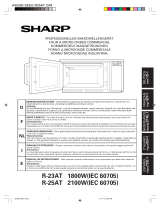 Sharp R-23AT/25AT Manuale del proprietario