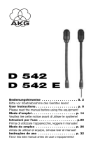 AKG D 542 E Manuale del proprietario