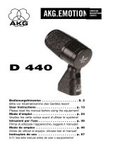 AKG D 440 Manuale del proprietario