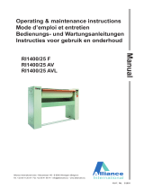 Alliance Laundry Systems RI1400/25 AV Manuale utente