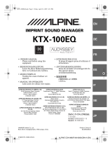 Alpine KTX-100EQ Manuale utente