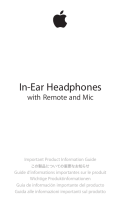 Apple in-ear Manuale utente